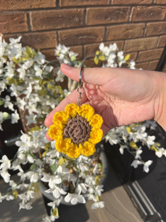 Sunflower keyring